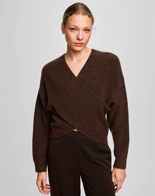 MSCHZinelle Hope Wrap Strik - Slate Brown Melange 